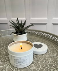 Image 1 of White Candle Tin 10cl ☆ 