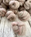 4 oz. • Porcelain Pumpkin roving: on Romney lamb & Columbia lamb from Iron Water Ranch, Targhee