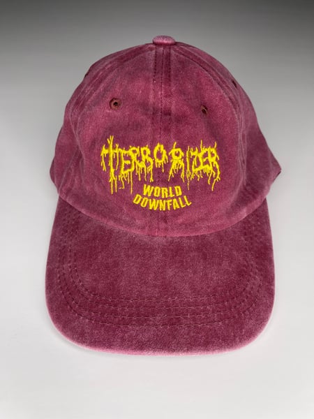 Image of Terrorizer *ORANGE* Embroidery On Corduroy Hats *MUST READ DESCRIPTION*