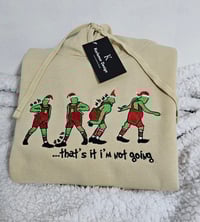 Image 3 of THAT'S IT I'M NOT GOING RED OVERALL HOODIE