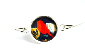 Image of Bracelet fin illustration L'oiseau rouge