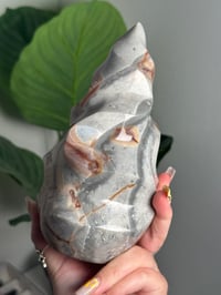 Image 6 of XL PASTEL SEA JASPER FLAME -MADAGASCAR- A