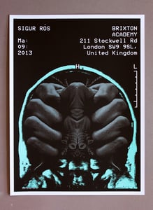 Image of Sigur Ros poster Brixton Academy 03/09/13