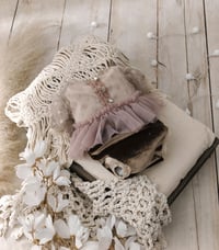 Image 1 of Photo prop | Newborn photo session body-dress| Bessie | brown