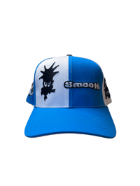 Image of logos hat blue/white