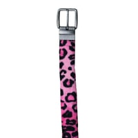 Image 1 of Pink Leopard Belt