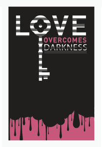 Image of Love overcomes art print 