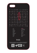 Image of trois "word search" iPhone case for the iPhone 5