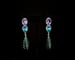 Image of Violet & Blue Pierced Earrings 