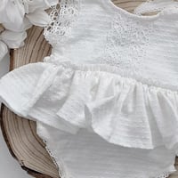 Image 2 of Newborn girls body-dress - Mathilde - off white