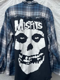 Vintage Blue/Black Flannel Shirt Misfits