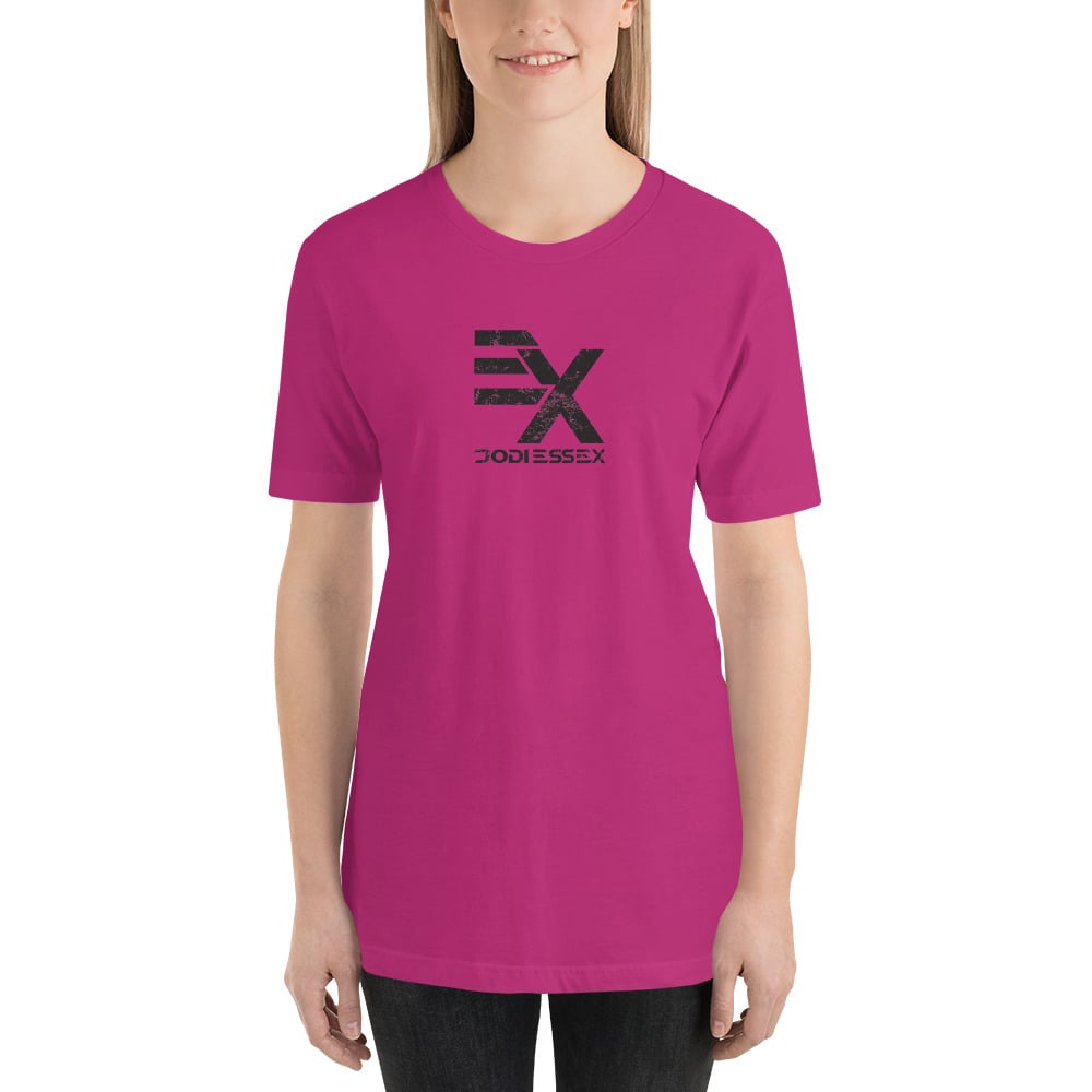 Image of Women's EX Logo Classic Fit Pink Tee