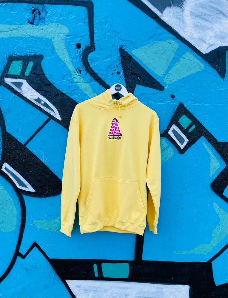 Image of Pastel Yellow Leopard Lighthouse Hoody