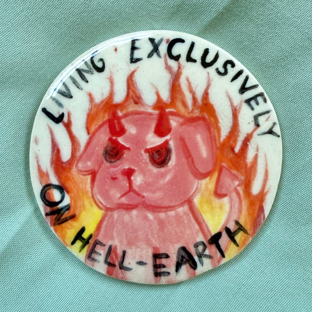 image of hell-earth magnet