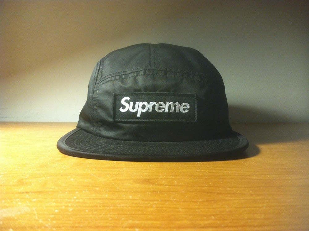 supreme satin camp cap