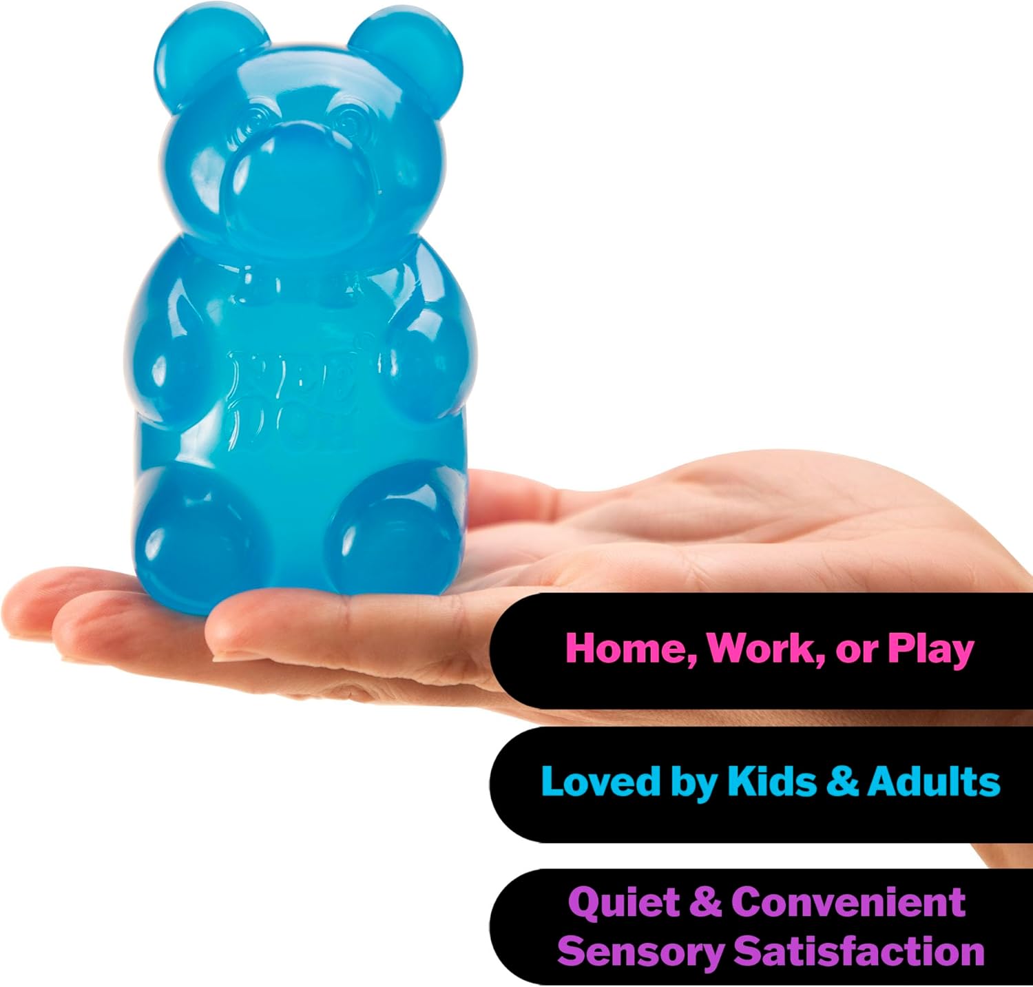Image of 8cm NeeDoh Cute Gummy Bear Sensory Squeeze Toy with Jelly-like Filling Slow Rebound Stress Relief To