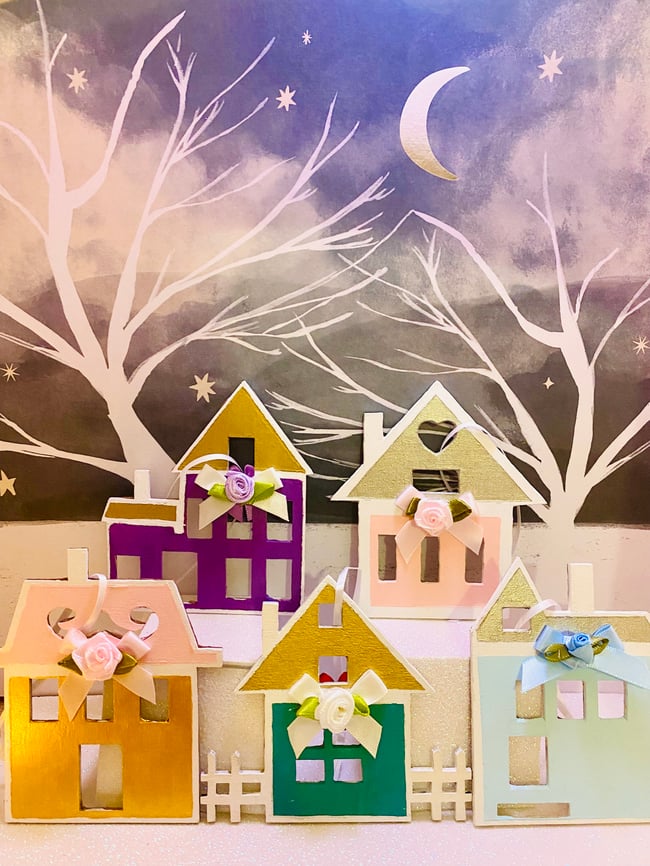 Reversible Wood Gingerbread House Ornaments-Five Styles!
