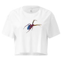 Image 11 of Crop top - Spider Rainbow Glow