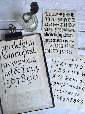 Image of Trio of Alphabet plates #3