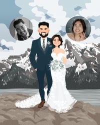 Image 3 of Wedding Portrait With Detailed Background