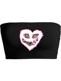 Mizzle Heart Blk Bandeau (Pink/White)