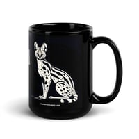 Image 3 of Serval DAD Black 15 oz Black Ceramic Coffee Mug