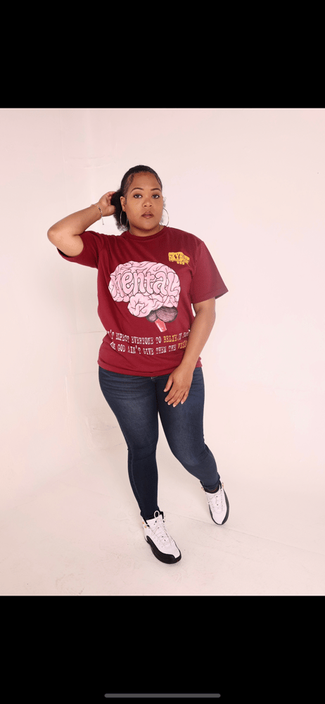 Image of Burgundy Mental Tees
