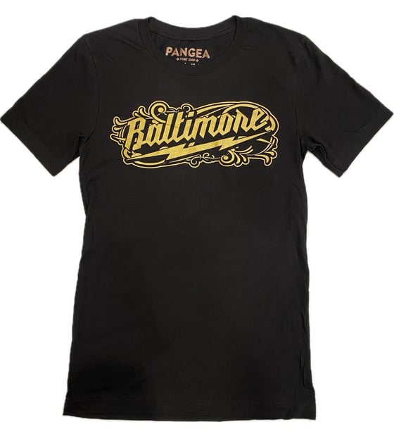 Image of Baltimore Scroll Bolt Shirt Black (free shipping)