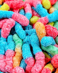 Image 4 of Sour Worms Freeze Dried Candy 2 OZ 