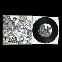 Image 2 of NUMBER NINE HARD ONE-EYED MUSKRATS PASSPORT TO PARIS 7” SPLIT SBS 16