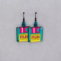 Retro Floppy Disk Earrings