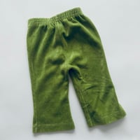 Image 5 of Vintage Velour green trousers 1-2 years