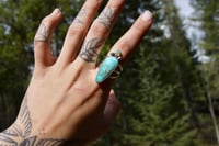 Image 4 of Old Stock Turquoise + Ethiopian Opal | Size 8