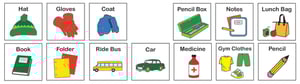 Image of Picture Cards for Tag-a-long Book Bag Scheduler