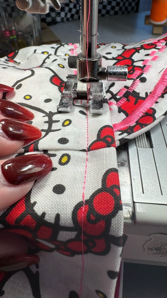 Image of Hello kitty custom made welding cap 
