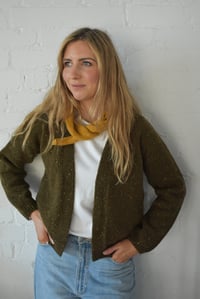 Image 6 of Embroidered Triangle Shawl - Handmade in Ireland