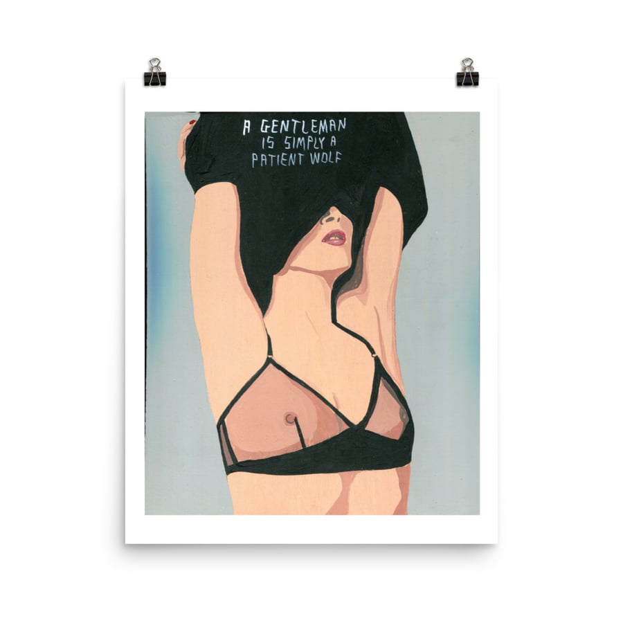 Image of A PATIENT WOLF POSTER