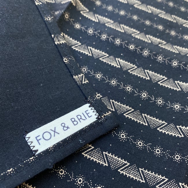 Black Western Pocket Square 