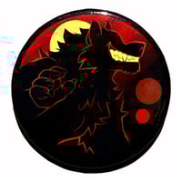 Red Moon Werewolf - Button