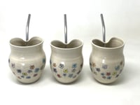 Image 9 of Flower decorated straw cup