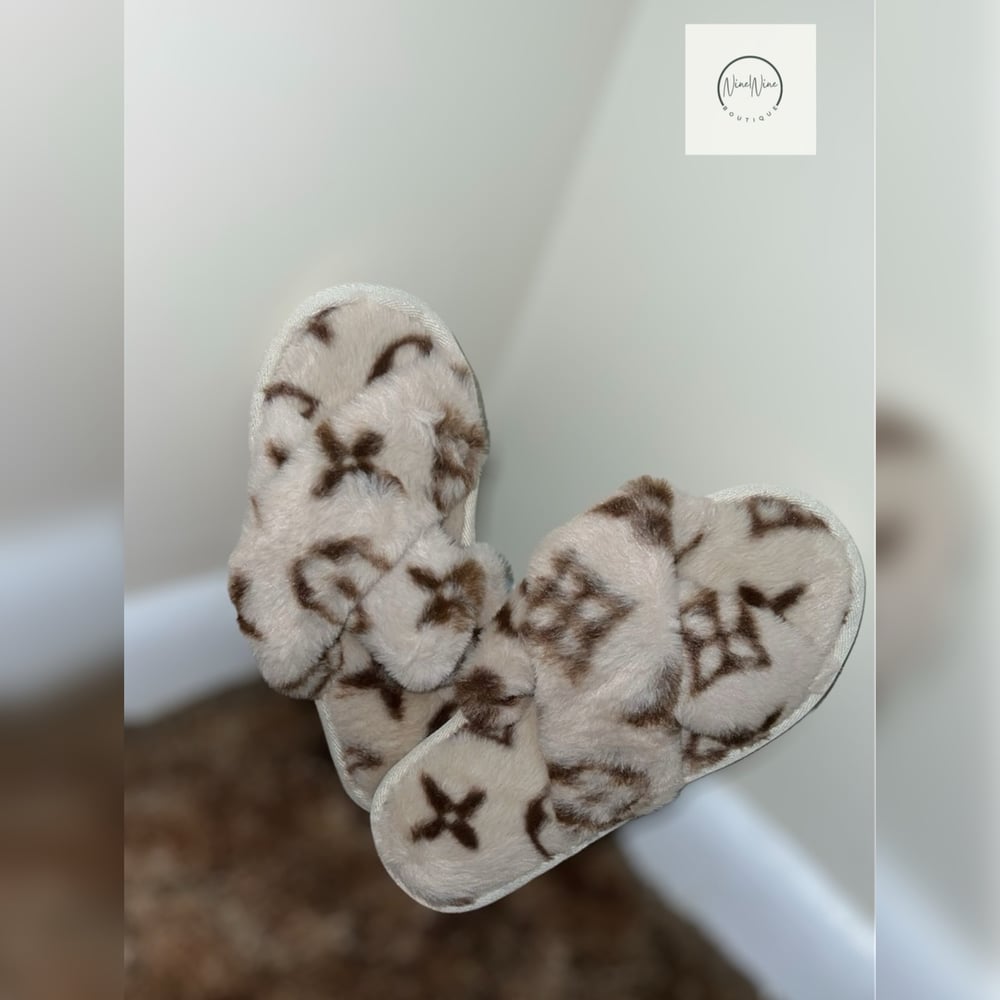 Image of Kriss Kross Slippers (CREAM)