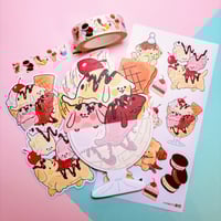 Image 1 of Ice Cream Pup Stationary Set