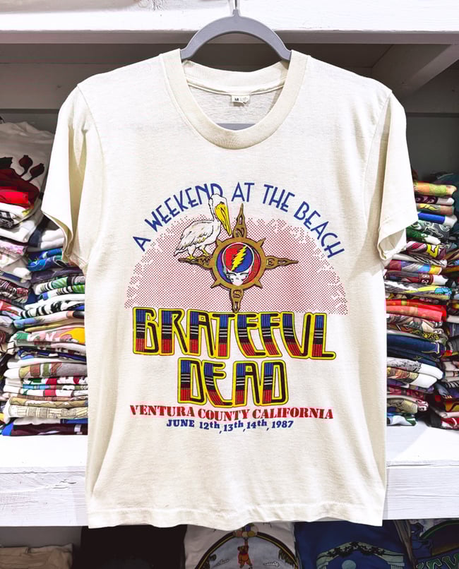 Grateful Dead 1987 Ventura ‘Weekend at the Beach’ Lot T-Shirt - Size M