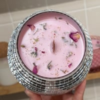 Image 2 of custom disco ball candle
