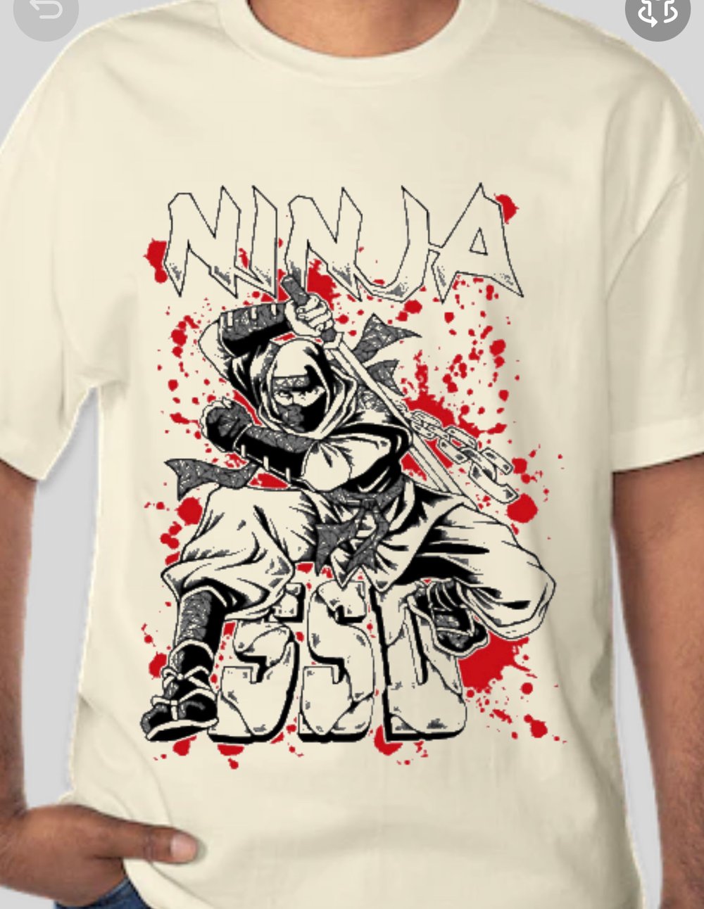 Natural SSD 1980’s Ninja Tribute T-Shirt 