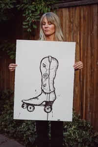 Boot skootin’ original drawing 