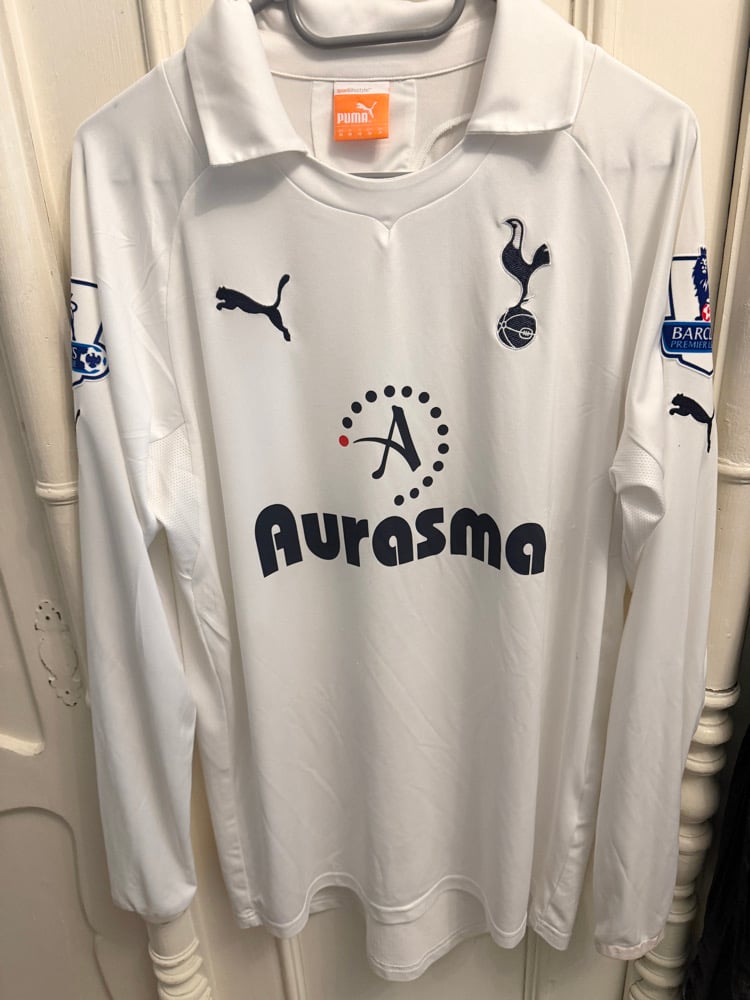 Image of Tottenham Hotspur “BALE 3” 2011/12 Home Long Sleeve Shirt + patches (M)