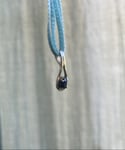 Pendentif saphir et argent massif, années 70