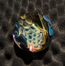 Image 3 of Twisted Fumed Honeycomb Marble with Opal