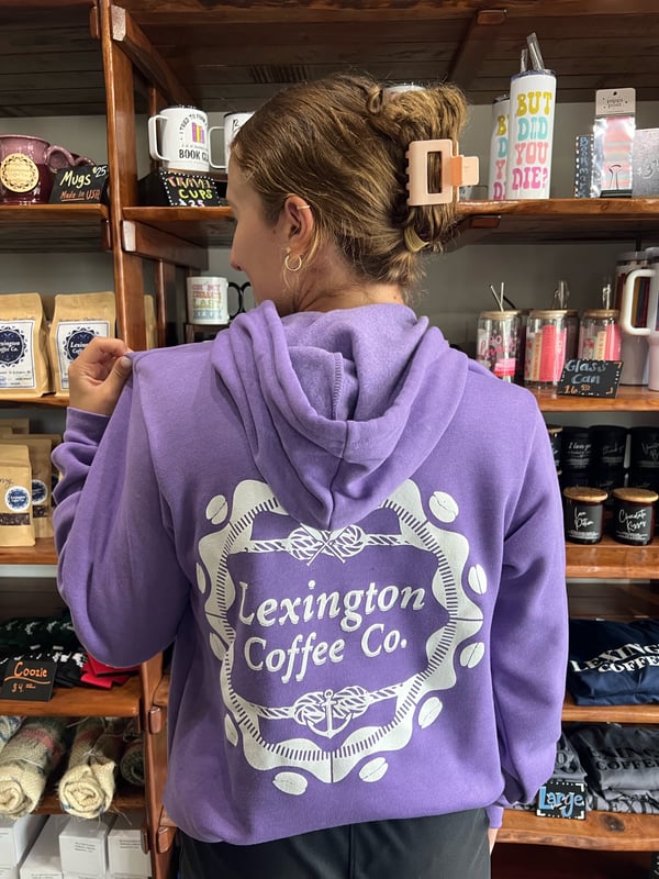 Image of  Purple Lexington Coffee Co Hoodie